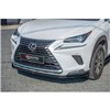 Maxton - Lame du pare-chocs avant / Lame Lexus NX Facelift Noir Brillant