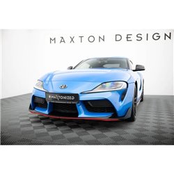 Maxton - Lame du pare-chocs avant / Splitter V.3 Toyota Supra Mk5 Noir Brillant