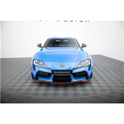 Maxton - Lame du pare-chocs avant / Lame V.3 Toyota Supra Mk5 Noir Brillant