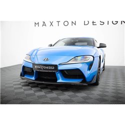 Maxton - Lame du pare-chocs avant / Lame V.3 Toyota Supra Mk5 Noir Brillant
