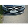 Maxton - LAME DU PARE-CHOCS AVANT V.1 Mercedes - Benz E Coupe / Cabrio C207 Facelift / A207 Facelit Noir Brillant