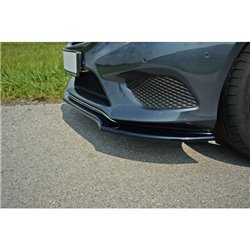 Maxton - LAME DU PARE-CHOCS AVANT V.1 Mercedes - Benz E Coupe / Cabrio C207 Facelift / A207 Facelit Noir Brillant