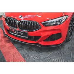 Maxton - Lame Du Pare-Chocs Avant V.2 BMW 8 Coupe G15 / 8 Gran Coupe M-pack G16 Noir Brillant