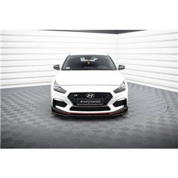 Maxton - Lame Du Pare-Chocs Avant V.3 Hyundai I30 N Mk3 Hatchback/ Fastback Noir Brillant