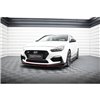 Maxton - Lame Du Pare-Chocs Avant V.3 Hyundai I30 N Mk3 Hatchback/ Fastback Noir Brillant