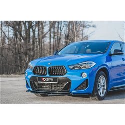 Maxton - Lame Du Pare-Chocs Avant BMW X2 F39 M-Pack Noir Brillant