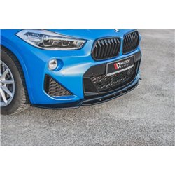 Maxton - Lame Du Pare-Chocs Avant BMW X2 F39 M-Pack Noir Brillant