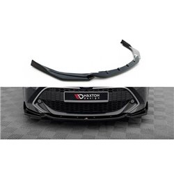 Maxton - Lame Du Pare-Chocs Avant V.2 Toyota Corolla XII Touring Sports/ Hatchback Noir Brillant