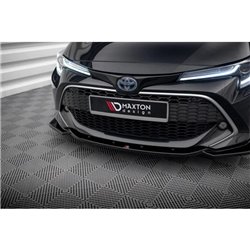 Maxton - Lame Du Pare-Chocs Avant V.2 Toyota Corolla XII Touring Sports/ Hatchback Noir Brillant