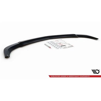 Maxton - Lame Du Pare-Chocs Avant V.3 Mercedes-Benz C Coupe / Sedan / Estate AMG-Line C204 / W204 Facelift / S204 Facelift Noir 