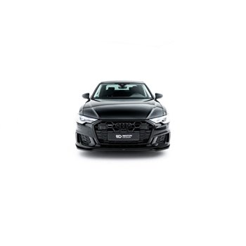 Maxton - Lame Du Pare-Chocs Avant V.2 Audi A6 S-Line / S6 C8 / C8 Facelift Noir Brillant
