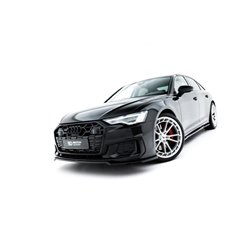 Maxton - Lame Du Pare-Chocs Avant V.2 Audi A6 S-Line / S6 C8 / C8 Facelift Noir Brillant