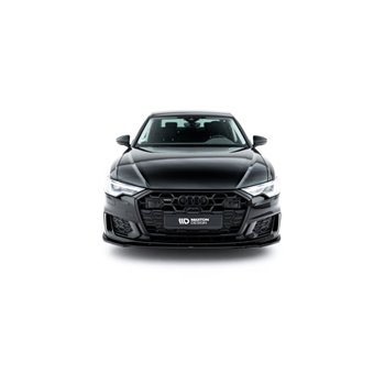 Maxton - Lame Du Pare-Chocs Avant V.1 Audi A6 S-Line / S6 C8 / C8 Facelift Noir Brillant