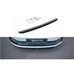 Maxton - Lame Du Pare-Chocs Avant V.4 Volkswagen Polo GTI / R-line Mk6 Noir Brillant