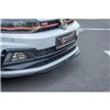 Maxton - Lame Du Pare-Chocs Avant V.4 Volkswagen Polo GTI / R-line Mk6 Noir Brillant