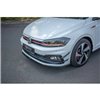 Maxton - Lame Du Pare-Chocs Avant V.4 Volkswagen Polo GTI / R-line Mk6 Noir Brillant