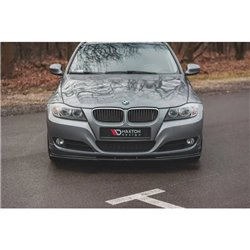 Maxton - Lame Du Pare-Chocs Avant V.2 BMW 3 E90/E91 Facelift Noir Brillant