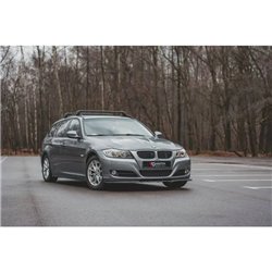Maxton - Lame Du Pare-Chocs Avant V.2 BMW 3 E90/E91 Facelift Noir Brillant