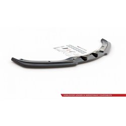 Maxton - Lame Du Pare-Chocs Avant V.2 BMW 3 E90/E91 Facelift Noir Brillant