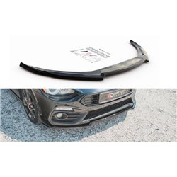 Maxton - Lame Du Pare-Chocs Avant Abarth 124 Spider Noir Brillant