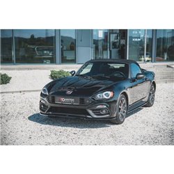 Maxton - Lame Du Pare-Chocs Avant Abarth 124 Spider Noir Brillant