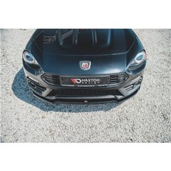 Maxton - Lame Du Pare-Chocs Avant Abarth 124 Spider Noir Brillant