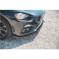 Maxton - Lame Du Pare-Chocs Avant Abarth 124 Spider Noir Brillant