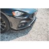 Maxton - Lame Du Pare-Chocs Avant Abarth 124 Spider Noir Brillant