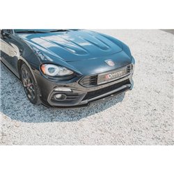 Maxton - Lame Du Pare-Chocs Avant Abarth 124 Spider Noir Brillant