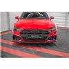 Maxton - Lame Du Pare-Chocs Avant V.1 Audi A7 S-Line C8 / S7 C8 / C8 Facelift / S7 Facelift Noir Brillant