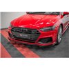 Maxton - Lame Du Pare-Chocs Avant V.1 Audi A7 S-Line C8 / S7 C8 / C8 Facelift / S7 Facelift Noir Brillant