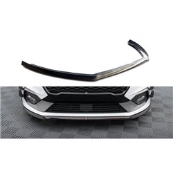 Maxton - Lame Du Pare-Chocs Avant V.6 Ford Fiesta Mk8 ST / ST-Line Noir Brillant