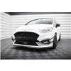 Maxton - Lame Du Pare-Chocs Avant V.6 Ford Fiesta Mk8 ST / ST-Line Noir Brillant