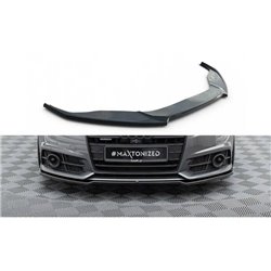Maxton - Lame Du Pare-Chocs Avant V.2 Audi A6 / A6 C7 S-line/ S6 C7 Facelift Noir Brillant