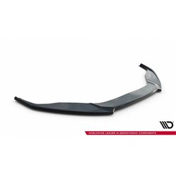 Maxton - Lame Du Pare-Chocs Avant V.2 Audi A6 / A6 C7 S-line/ S6 C7 Facelift Noir Brillant