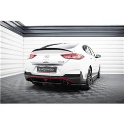 Maxton - Arriere Lame (avec une barre verticale) Hyundai I30 N Mk3 Fastback Noir Brillant