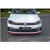 Maxton - Lame Du Pare-Chocs Avant V.2 Volkswagen Polo GTI / R-line Mk6 Rouge