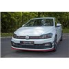 Maxton - Lame Du Pare-Chocs Avant V.2 Volkswagen Polo GTI / R-line Mk6 Rouge