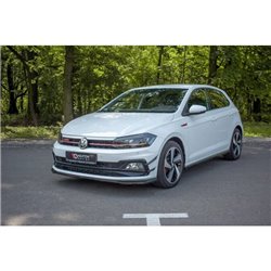 Maxton - Lame Du Pare-Chocs Avant V.2 Volkswagen Polo GTI / R-line Mk6 Rouge