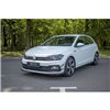 Maxton - Lame Du Pare-Chocs Avant V.2 Volkswagen Polo GTI / R-line Mk6 Rouge