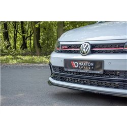 Maxton - Lame Du Pare-Chocs Avant V.2 Volkswagen Polo GTI / R-line Mk6 Rouge