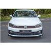 Maxton - Lame Du Pare-Chocs Avant V.2 Volkswagen Polo GTI / R-line Mk6 Rouge