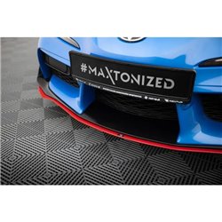 Maxton - Lame du pare-chocs avant / Lame V.3 Toyota Supra Mk5 Rouge
