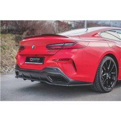 Maxton - Arriere Lame (avec une barre verticale) BMW 8 Coupe M-Pack G15 Noir Brillant