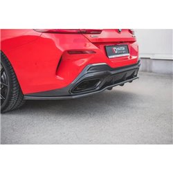Maxton - Arriere Lame (avec une barre verticale) BMW 8 Coupe M-Pack G15 Noir Brillant