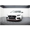Maxton - Lame Du Pare-Chocs Avant V.4 Hyundai I30 N Mk3 Hatchback/ Fastback Noir Brillant