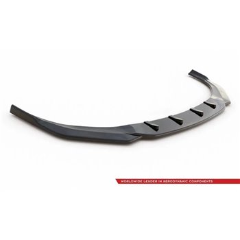 Maxton - Lame Du Pare-Chocs Avant V.4 Hyundai I30 N Mk3 Hatchback/ Fastback Noir Brillant