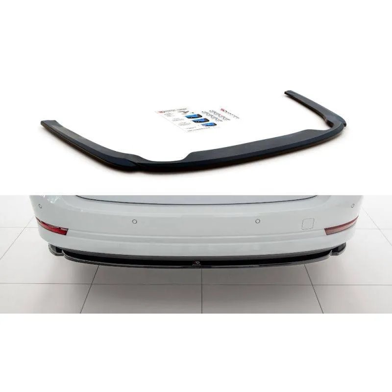 Maxton - Arriere Splitter Skoda Octavia Mk4 Noir Brillant