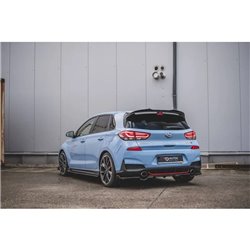 Maxton - Arriere Lame (avec une barre verticale) Hyundai I30 N Mk3 Hatchback Noir Brillant