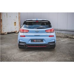 Maxton - Arriere Lame (avec une barre verticale) Hyundai I30 N Mk3 Hatchback Noir Brillant